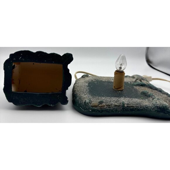 1984 Vintage Scioto 11” Hand Painted Ceramic Village Chapel w/ Illuminated Base - Picture 5 of 7